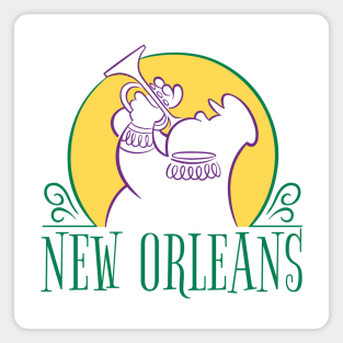 New Orleans Jazz Music Magnet